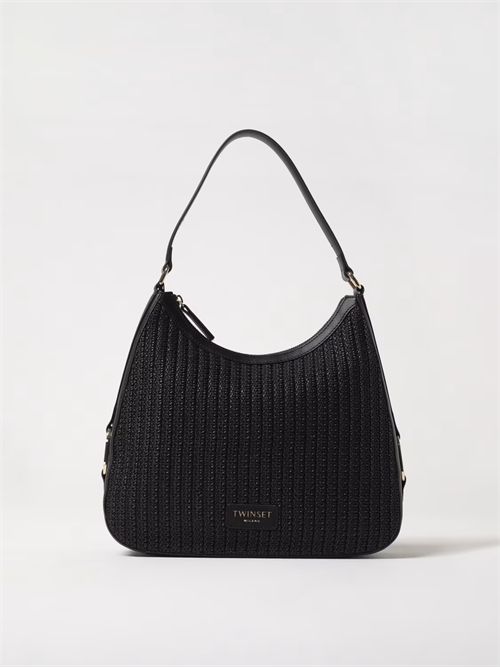 Borsa Twinset in pelle sintetica e rafia intrecciata TWINSET | TB7380/00006